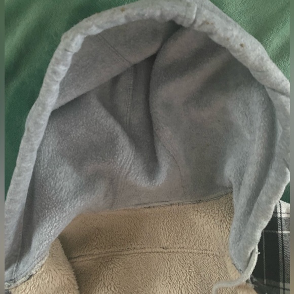 Flannel Shacket Hoodie - Picture 6 of 7